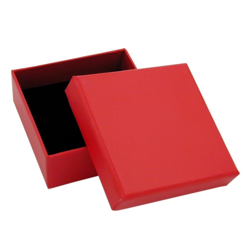 Schachtel Karton rot Kette Ohrring