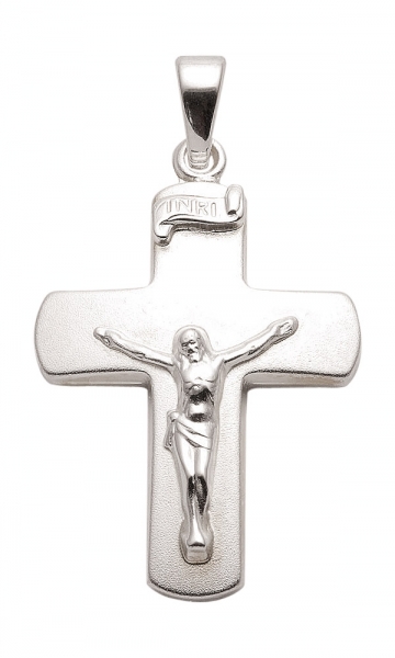 Anhänger Kreuz Jesus Korpus 19x25mm Silber 925